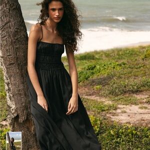 Zara Black Midi Dress